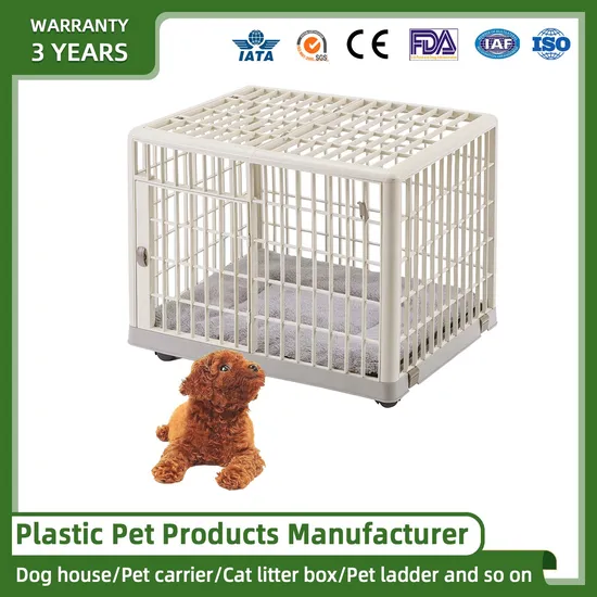 Plastic Crate Cage Kennel Pet Fence Safe Small Medium Puppy Dogs Modern New Design Semi Acrylic Dog Playpen Plastic Cage 