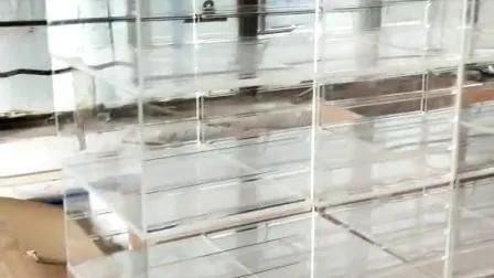 1 Hole Clear Acrylic Rose Packing Box with Drawer for Flower Store 