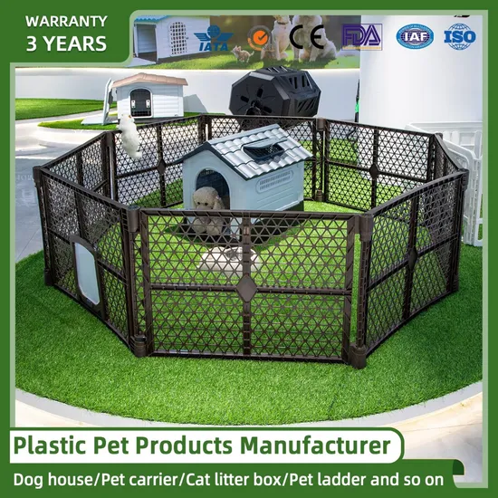 Acrylic Clear Dog Gate Freestanding Foldable Transparent Pet Gate Step Over Fence for House Interior, Doorways, Hallways 