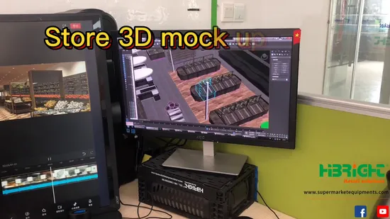 Supermarket Vegetable Fresh Fruit Plastic Three